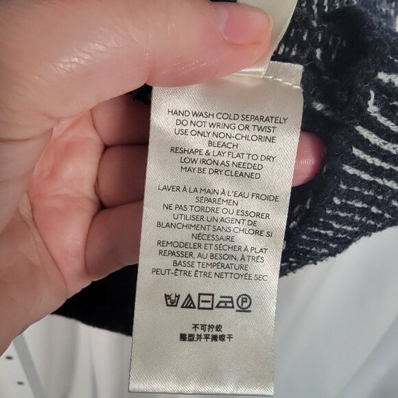 FREE PEOPLE Lenox Ribbed Tunic Sweater Black Onyx Size M Oversized Relaxed Fit - Picture 8 of 9